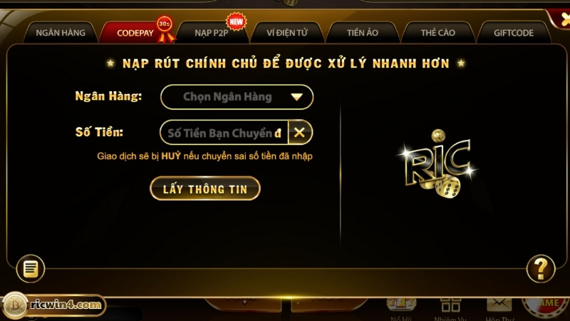 Câu hỏi thường gặp của người chơi khi rút tiền Ricwin