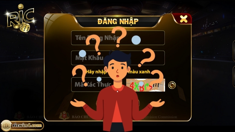Câu hỏi thường gặp khi đăng nhập Ricwin