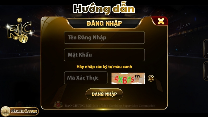 Hướng dẫn đăng nhập Ricwin an toàn cho tân thủ