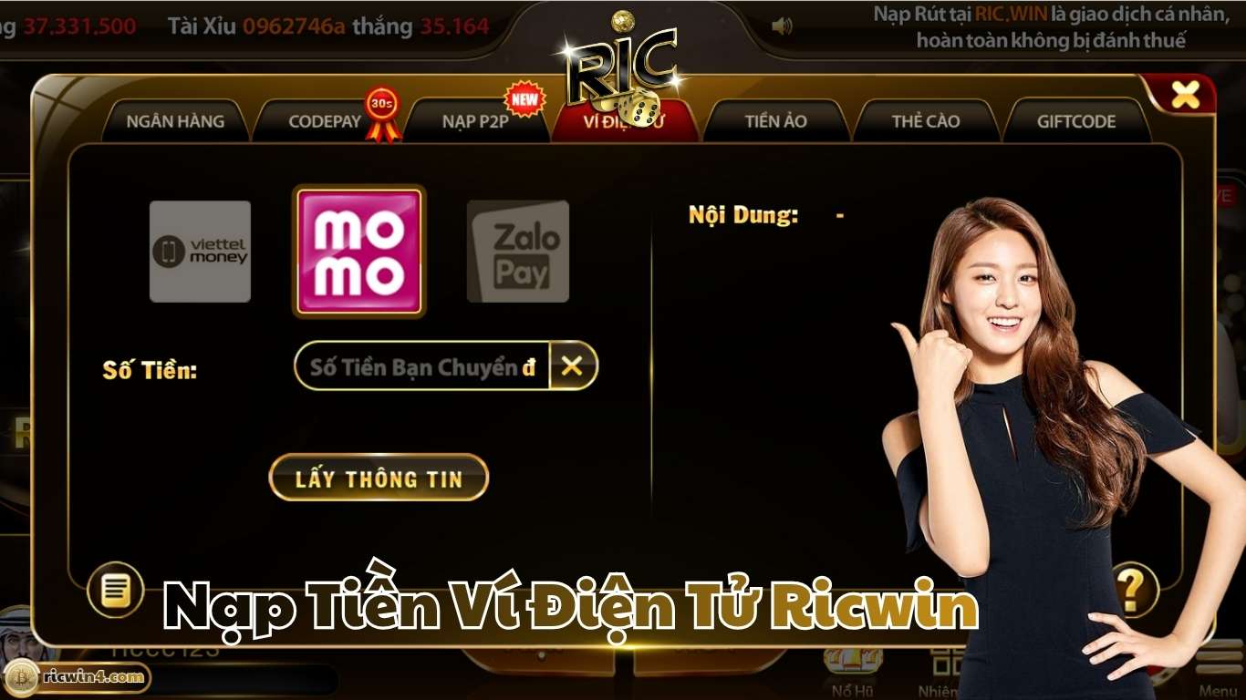 Tổng quan về nạp tiền Ricwin bằng ví điện tử Tổng quan về nạp tiền Ricwin bằng ví điện tử